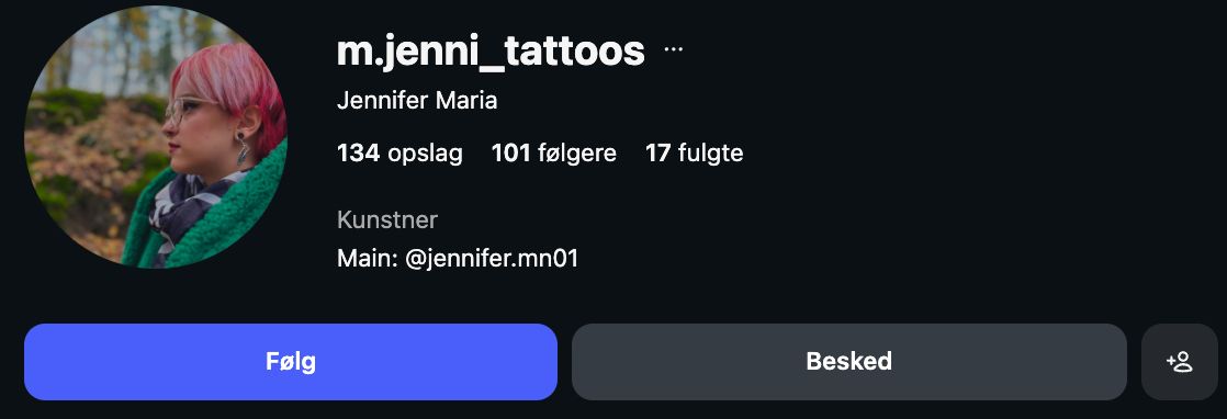 Instagram-profil — Jenifer